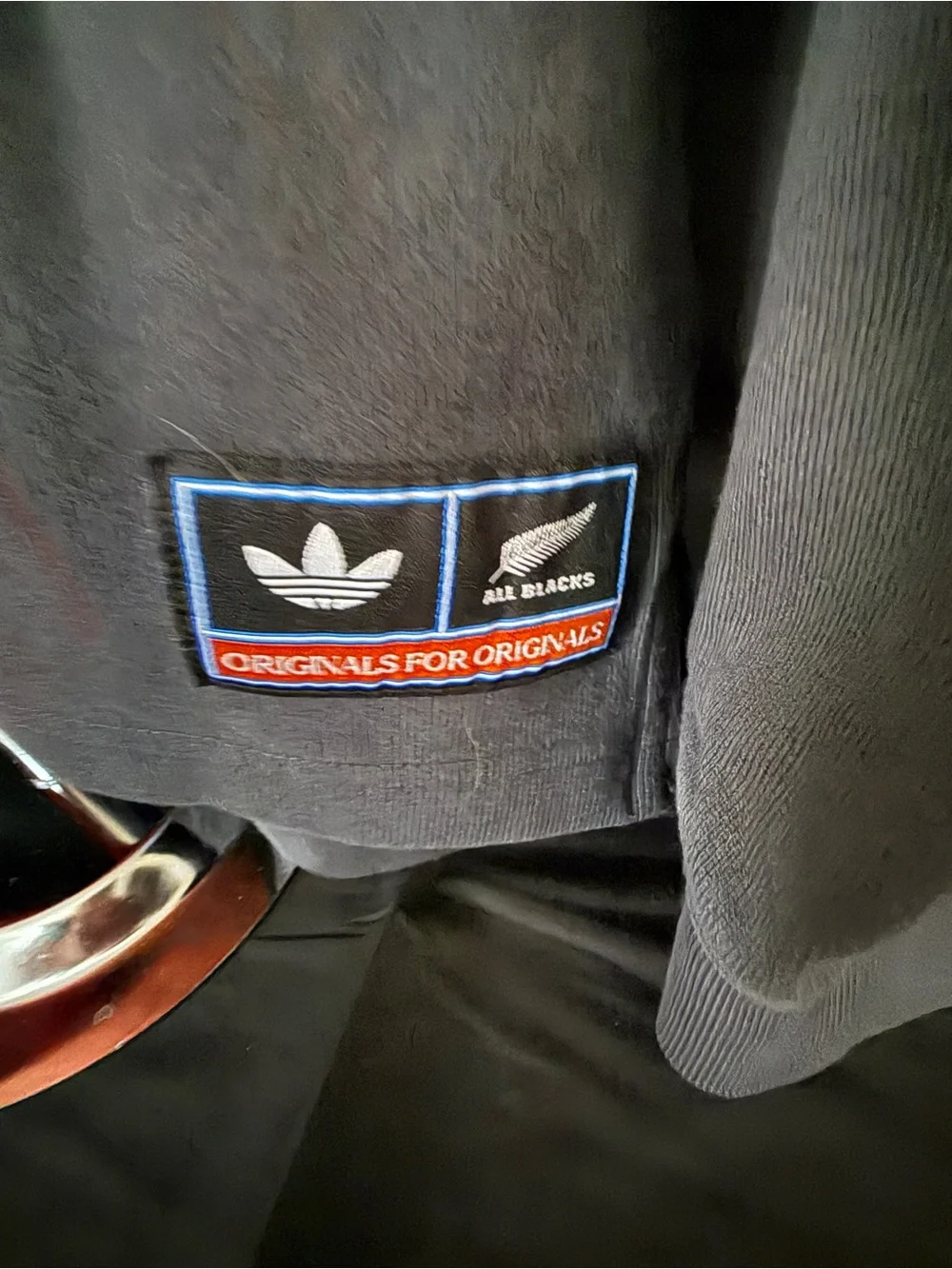 adidas Colorblock Rugby Shirt - Black/Blue/White/Orange All Blacks